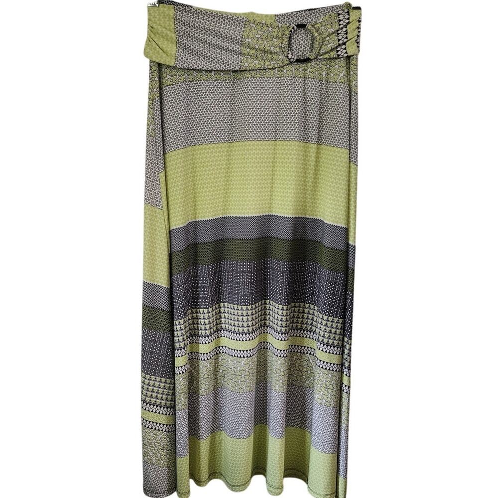 Robert Louis Maxi Pull On Boho Stretch Skirt Size Medium